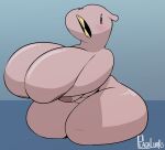  anthro areola big_breasts blush breasts buckteeth chipper_(plaga) female grey_body hand_on_breast hi_res holding_breast huge_breasts mammal naked_mole-rat nude open_mouth plaga rodent sitting solo teeth thick_thighs wide_hips 