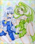  cure_beauty cure_march highres inunekochan magical_girl precure smile_precure! traditional_media watercolor_pencil_(medium) 