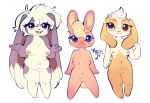  absurd_res breasts cassie_the_rabbit_(flipside) female fiona_the_rabbit_(flipside) flipside ginger_the_rabbit_(flipside) hi_res lagomorph leporid mammal nude rabbit sibling sister sisters 