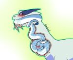  anthro asphyxiation blush bodily_fluids choking choking_with_tail dragonair dripping drooling duo erection genital_fluids genitals internal legendary_pok&eacute;mon looking_at_viewer lugia male male/male manylost nintendo oral_vore penis pok&eacute;mon pok&eacute;mon_(species) precum precum_drip saliva sinbanter soft_vore tapering_penis tongue tongue_out video_games vore 