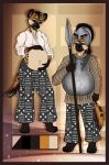  2021 4_toes 5_fingers anthro breasts clothed clothing digital_media_(artwork) feet female fingers hi_res hyaenid mammal mifa model_sheet pregnant smile toes 