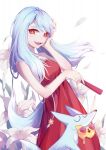  1109285578 1girl blue_hair cookie_run dress fox fox_girl fox_tail humanization image_sample kumiho_cookie md5_mismatch multicolored_hair personification pixiv_sample red_eyes resolution_mismatch sleeveless sleeveless_dress slit_pupils smile solo source_larger tail 