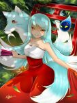  1girl blue_hair cookie_run dress humanization image_sample kumiho_cookie md5_mismatch mie_li multicolored_hair personification pixiv_sample resolution_mismatch sleeveless sleeveless_dress solo source_larger 