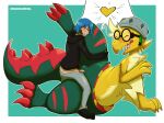  absurd_res armor dracozolt eyewear fossil_pok&eacute;mon goggles headgear helmet hi_res human interspecies lying mammal nintendo on_side pok&eacute;mon pok&eacute;mon_(species) pok&eacute;mon_trainer pok&eacute;philia raised_leg screamoshaymin size_difference vaginal video_games 