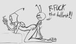  alien alien_humanoid almighty_tallest_purple bob_(invader_zim) bored_expression duo humanoid invader_zim irken male male/male nickelodeon outtabellets sex size_difference small_dom_big_sub thrusting 