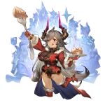  absurdres anre_(granblue_fantasy) armor atorosu bangle belt beltskirt bodystocking bodysuit boots bracelet breasts cake center_opening curvy draph eahta_(granblue_fantasy) eyebrows_visible_through_hair feower_(granblue_fantasy) fif_(granblue_fantasy) food fork full_body fur_trim gloves granblue_fantasy grey_hair groin hair_between_eyes half_gloves high_heel_boots high_heels highleg highleg_leotard highres horns impossible_bodysuit impossible_clothes jacket jewelry large_breasts leg_up leotard leotard_under_clothes long_sleeves looking_at_food niyon_(granblue_fantasy) open_clothes open_jacket red_eyes red_gloves seofon_(granblue_fantasy) seox_(granblue_fantasy) sideboob solo_focus standing standing_on_one_leg thigh_boots thighhighs threo_(granblue_fantasy) tien_(granblue_fantasy) tongue tongue_out tweyen_(granblue_fantasy) wide_sleeves 