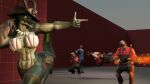  3d_(artwork) anthro clothed clothing crocodile crocodile_(petruz) crocodilian crocodylid dialogue digital_media_(artwork) engineer_(team_fortress_2) female group gun hat headgear headwear hi_res horn human humanoid looking_down male male/female mammal miss-mundany_(photolol.03) missile photolol.03 ranged_weapon reptile rifle scalie sniper_(team_fortress_2) spanish_text spy_(team_fortress_2) team_fortress_2 text valve video_games weapon 