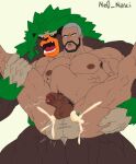  abdominal_bulge abs anal anal_penetration anthro balls beard big_balls big_muscles big_penis blush bodily_fluids brown_body brown_fur cum cum_in_ass cum_inside duo ejaculation facial_hair fur genital_fluids genitals green_hair hair hi_res holding_partner human interspecies larger_anthro male male/male mammal muscular muscular_anthro muscular_male navel ne0_navi nintendo nipples nude open_mouth pecs penetration penis peony_(pokemon) pok&eacute;mon pok&eacute;mon_(species) pok&eacute;philia precum primate rillaboom sex size_difference smaller_human smaller_penetrated spread_legs spreading stand_and_carry_position standing standing_sex video_games 