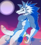  anthro balls biceps big_penis blue_body blue_fur canid canine canis capcom claws darkstalkers digital_media_(artwork) erection fleshformomo full_moon fur genitals hi_res humanoid_genitalia humanoid_penis jon_talbain looking_at_viewer male mammal moon multicolored_body multicolored_fur muscular muscular_anthro muscular_male nude pecs penis portrait simple_background smile solo teeth three-quarter_portrait two_tone_body two_tone_fur vein video_games were werecanid werecanine werewolf white_body white_fur wolf yellow_claws yellow_eyes 