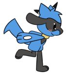  animated animated_png feral hugo_the_riolu low_res male nintendo pok&eacute;mon pok&eacute;mon_(species) quentinmimikyu riolu running solo video_games 