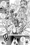  anthro anthrofied apple_bloom_(mlp) applejack_(mlp) boastudio breasts chimera comic dialogue discord_(mlp) draconequus english_text equid equine female fluttershy_(mlp) friendship_is_magic genitals hasbro hi_res male mammal monochrome my_little_pony pegasus penis pussy rainbow_dash_(mlp) sibling sister sisters text wings 