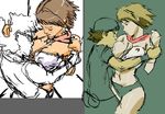  afro breast_feeding breast_sucking breasts final_fantasy final_fantasy_x final_fantasy_x-2 shinra wrist_grab wrist_hold yuna 