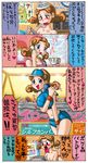  2girls blush breasts indoors large_breasts lilian multiple_girls nintendo pokemon vivian_(pokemon) vivian_meridian 