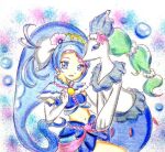  crossover cure_mermaid go!_princess_precure lowres momiji_(chiakimomo) precure primarina 