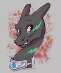  2021 brown_eyes digital_media_(artwork) dragon headshot_portrait hi_res horn icelectricspyro portrait simple_background teeth 