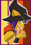  better_version_at_source clothing domestic_cat drasami evil_grin felid feline felis female halloween hat headgear headwear hi_res holidays lady_drasami magic_user mammal smile solo witch witch_costume witch_hat 
