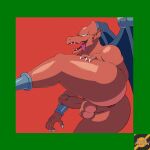  anus balls butt capcom demon demon&#039;s_crest firebrand gargoyle gargoyle&#039;s_quest genitals hi_res male penis reallydarkandwindie red_arremer red_body tongue tongue_out video_games wings 