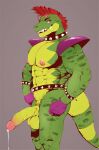  2021 abs absurd_res alligator alligatorid animatronic anthro balls belt big_balls big_muscles big_penis bodily_fluids bracelet clothing collar crocodilian dripping erection eyebrows eyewear eyewear_on_head five_nights_at_freddy&#039;s five_nights_at_freddy&#039;s:_security_breach genital_fluids genitals ggan_ggandi gloves grey_background hair handwear hi_res humanoid_genitalia humanoid_penis jewelry looking_at_viewer machine male mohawk montgomery_gator_(fnaf) muscular muscular_anthro muscular_male narrowed_eyes navel nipples non-mammal_balls non-mammal_nipples nude obliques pecs penis precum precum_drip precum_string reptile robot scalie scottgames shoulder_pads side_view simple_background smile solo spiked_belt spiked_bracelet spiked_collar spikes standing sunglasses sunglasses_on_head teeth video_games 