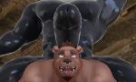  anthro don_the_bear duo facial_piercing felid genitals hi_res hyper latex_skin male male/male mammal maxwellshiba nose_piercing nose_ring pantherine penis piercing riding ubzerd_(character) ursid xiel_milano(artist) 