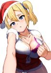  blonde_hair blue_eyes breasts christmas cleavage hayasaka_ai kaguya-sama_wa_kokurasetai_~tensai-tachi_no_renai_zunousen~ merry_christmas sikijou77o 
