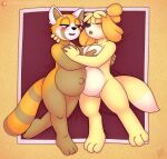  aggressive_retsuko ailurid animal_crossing anthro beach belly big_belly blush breast_play breasts canid canine canis digital_media_(artwork) domestic_dog drxii duo female female/female fur genitals hair hi_res isabelle_(animal_crossing) mammal navel nintendo nude open_mouth pregnant pussy red_panda retsuko sand sanrio seaside shih_tzu smile toy_dog video_games yellow_body yellow_fur 