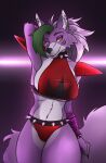  anthro bracelet breach breasts canid canine canis ear_piercing ear_ring female female/female five_nights_at_freddy&#039;s five_nights_at_freddy&#039;s:_security_breach freddy&#039;s freddy&#039;s: hi_res jewelry mammal michisamael piercing roxanne_wolf_(fnaf) scottgames security solo spikes video_games wolf yellow_eyes 