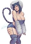  animal_humanoid big_breasts breasts cat_humanoid cleavage clothed clothing devil_hs felid felid_humanoid feline feline_humanoid female hi_res humanoid looking_at_viewer mammal mammal_humanoid solo thick_thighs wide_hips 