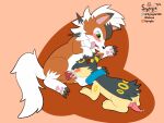  bodily_fluids cum cum_in_mouth cum_inside genital_fluids hi_res lycanroc male male/male molma_(artist) nintendo pok&eacute;mon pok&eacute;mon_(species) quilava synge video_games 