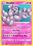 3_toes ambiguous_gender anthro barefoot card claws dbunno digit_ring digital_media_(artwork) english_text feathers feet feetfootfetish foot_fetish foot_focus full-length_portrait fur generation_4_pokemon hi_res jewelry kerolink male nintendo paws paws_only pink_body pink_fur pokemon pokemon_(species) pokemon_card pokemon_oc portrait purple_eyes ring simple_background soles solo tail text toe_ring toes weavile