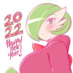  &lt;3 absurd_res big_breasts blush blush_lines breasts clothed clothing english_text female gardevoir green_eyes green_hair hair hi_res hoodie humanoid looking_at_viewer nintendo not_furry pok&eacute;mon pok&eacute;mon_(species) red_clothing red_hoodie red_topwear saltyxodium simple_background smile solo text topwear video_games white_background white_body 