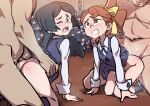  ass barbara_parker blush censored exhibitionism hanna_england highres jcm2 legs little_witch_academia multiple_boys multiple_girls on_floor one_eye_closed open_mouth public_indecency sex sex_from_behind socks teeth witch 