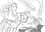  beating black_eye_(disambiguation) bloodshot_eyes broken_fingers broken_horn bruised claws earth_pony equid equine eye_scar facial_scar friendship_is_magic horn horse lump mammal mickeymonster monochrome my_little_pony my_little_pony:_the_movie_(2017) pony scar storm_king_(mlp) tempest_shadow_(mlp) twilight_sparkle_(mlp) unicorn winged_unicorn wings 