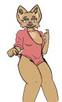 &lt;3 &lt;3_eyes anthro beckoning blush blush_lines body_blush breasts canid canine canis cheek_tuft claws clothed clothing clothing_lift domestic_dog facial_tuft female finger_claws gesture hoodie inner_ear_fluff knees_together looking_at_viewer mammal owo pussy_blush showing_chest showing_leg side_boob smile solo tongue tongue_out topwear tuft whammy.draws