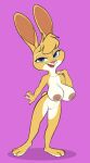 2024 3_toes 4_fingers absurd_res anthro areola big_breasts blue_eyes breasts clothing disney eyebrows fan_character feet female fingers full-length_portrait fur genitals half-closed_eyes hi_res lagomorph leporid long_ears looking_at_viewer mammal maple_hopps_(siroc) multicolored_body multicolored_fur narrowed_eyes nipples nude open_mouth portrait purple_background pussy rabbit scut_tail short_tail simple_background siroc solo standing tail tan_body tan_fur teeth toes tongue two_tone_body two_tone_fur underwear white_body white_fur zootopia