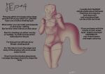  absurd_res ambiguous_gender anthro clothing curved_tail curvy_figure english_text harness hi_res how-to leash leash_pull legwear line_art lutrine mammal mustelid pose possumgod shading solo stockings text wren_the_otter_(possumgod) 