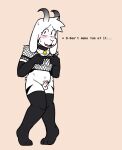 2024 anthro armwear asriel_dreemurr balls belly bent_legs blush boss_monster bovid caprine clothed clothing collar deltarune dialogue erection eyelashes fembunns fishnet fur genitals goat hi_res horn humanoid_genitalia humanoid_penis humiliation legwear male mammal markings midriff nervous nervous_smile partially_clothed penis simple_background small_penis solo text thigh_highs undertale undertale_(series) white_body white_fur