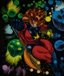 2024 anthro aquilops banco big_breasts bodysuit breasts brown_hair captain_marvel clothing cosmic_background cosplay crossover crossover_cosplay curvy_figure detailed_background digital_drawing_(artwork) digital_media_(artwork) dinosaur female flying goodbye_volcano_high hair hi_res horn long_hair long_tail marvel multicolored_body multicolored_scales orange_body orange_scales red_eyes reptile rosa_(gvh) scales scalie skinsuit solo space space_background spiked_tail spikes spikes_(anatomy) tail tan_body tan_scales thick_thighs tight_clothing two_tone_body two_tone_scales voluptuous wide_hips
