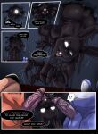 2024 anthro anthro_on_anthro balls big_butt big_penis black_body black_fur black_inner_ear bouncing_butt butt comic dialogue english_text erection exclamation_point faceless_anthro faceless_character faceless_male five_nights_at_freddy&#039;s five_nights_at_freddy&#039;s_2 fur genitals girly glans glowing glowing_eyes humanoid_genitalia humanoid_penis licking male male/male motion_lines no_pupils onomatopoeia oral overweight overweight_anthro overweight_male penile penis penis_lick pink_glans pink_penis purple-penis purple_balls purple_body purple_fur purple_glans red_body red_fur scottgames sex shadow_bonnie_(fnaf) shadow_creature sound_effects speech_bubble teastuff text thick_penis tongue tongue_out white_eyes withered_bonnie_(fnaf) withered_foxy_(fnaf)