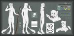 absurd_res anthro border claws felid fur grey_border hi_res lion lunciakkk macter male mammal pantherine solo staff tattoo white_body white_fur