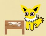 ambiguous_gender cheesy_louisy cocaine drugs eeveelution feral generation_1_pokemon jolteon microsoft_paint nintendo pokemon pokemon_(species) solo