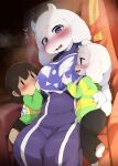 age_difference asriel_dreemurr blush boss_monster_(undertale) bovid breasts caprine clothed clothing dagasi female fur goat group hi_res human incest_(lore) male mammal mother_(lore) mother_and_child_(lore) mother_and_son_(lore) nipple_fetish nipple_pinch nipple_play older_female parent_(lore) parent_and_child_(lore) parent_and_son_(lore) pinch purple_eyes son_(lore) toriel trio undertale undertale_(series) white_body white_fur younger_male