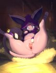  absurd_res anus blush butt eeveelution eryz espeon female feral fur generation_2_pokemon genitals hi_res lying nintendo on_back paws pokemon pokemon_(species) pupils purple_body pussy quadruped smile solo spread_legs spread_pussy spreading teats thick_thighs 