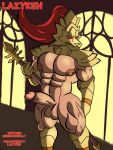  absurd_res armor armor_plates armored_boots armored_gloves dark_souls dragonslayer_ornstein erect_nipples erection fromsoftware hi_res human humanoid knight male mammal melee_weapon muscular muscular_male nipples not_furry nude polearm red_body solo spear thelazyblaziken warrior weapon 