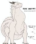  belly big_belly dialogue dragon eizokushi eizokushi_(shiretsuna) english_text fatal_vore feral fluffy fur furred_dragon furred_scalie hi_res larger_pred male multiple_prey mythological_creature mythological_scalie mythology neck_bulge oral_vore scalie solo swallowing text vore wingless_dragon 