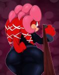  anthro archie_comics big_breasts bigdon1992 breasts butt clothed clothing digital_media_(artwork) dominant dominant_female echidna eulipotyphlan female first_person_view fur hair hi_res lien-da looking_at_viewer mammal monotreme patreon pinup pose rear_view sega solo sonic_the_hedgehog_(archie) sonic_the_hedgehog_(comics) sonic_the_hedgehog_(series) whip 