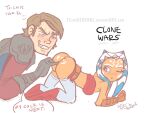  1boy age_difference ahsoka_tano anakin_skywalker anal_fingering ass fingering gloves one_eye_closed scar scar_across_eye size_difference star_wars star_wars:_the_clone_wars tentacle_hair 