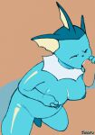  ambiguous_gender animated anthro bodily_fluids chubby_male cum cum_in_mouth cum_inside eeveelution ejaculation genital_fluids genitals hands-free lactating male moobs nintendo nipples oral orgasm orgasm_from_oral penis pok&eacute;mon pok&eacute;mon_(species) slightly_chubby snofu solo_focus vaporeon video_games wet 