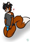  anthro bulge canid canine felid fox hi_res hybrid male mammal max_(ssjandre) solo solo_focus taillove_(artist) tenting 