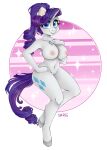  2020 absurd_res anthro areola blue_eyes blush breasts colored_nails cutie_mark decibeldisorder equid equine eyelashes female fetlocks friendship_is_magic fur genitals hair hand_on_hip hi_res hooves horn long_hair looking_at_viewer mammal my_little_pony nails navel nipples nude open_mouth open_smile ponytail purple_hair purple_nails purple_tail pussy rarity_(mlp) smile solo unguligrade_anthro unicorn white_body white_fur 