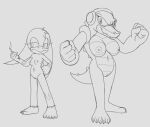  anthro big_breasts breasts cigarette crossgender duo female fours_(artist) hi_res muscular muscular_female sega small_breasts sonic_riders sonic_the_hedgehog_(series) tattoo vector_the_crocodile wave_the_swallow 